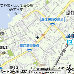 愛媛県松山市堀江町甲-1639周辺の地図