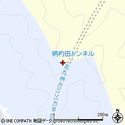 柄杓田トンネル周辺の地図
