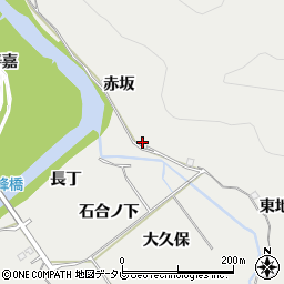 徳島県阿南市長生町赤坂周辺の地図