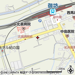 和歌山県御坊市湯川町小松原446周辺の地図