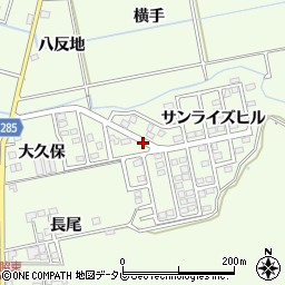 徳島県阿南市中林町（サンライズヒル）周辺の地図