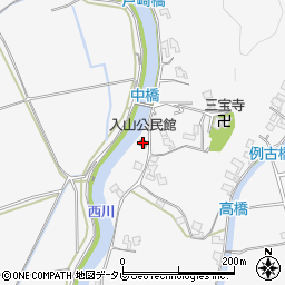 入山公民館周辺の地図