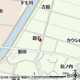 徳島県阿南市中林町（鎧石）周辺の地図