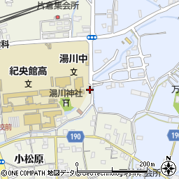 和歌山県御坊市湯川町小松原53周辺の地図