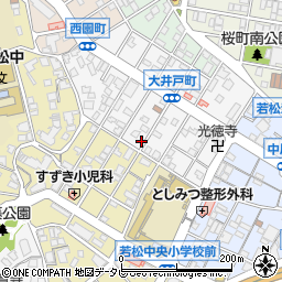 福岡県北九州市若松区大井戸町周辺の地図