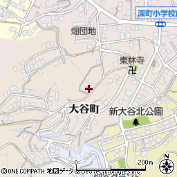 福岡県北九州市若松区大谷町周辺の地図