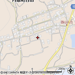 愛媛県西条市丹原町古田1343周辺の地図