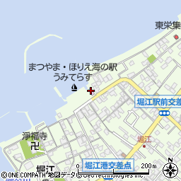 まつやま・ほりえ海の駅うみてらす周辺の地図