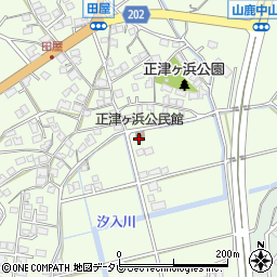 正津ヶ浜公民館周辺の地図