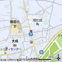 和歌山県御坊市藤田町藤井2252-1周辺の地図