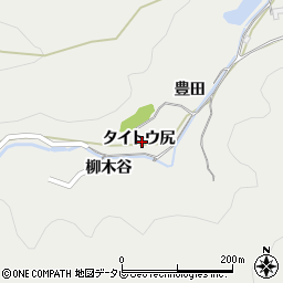 徳島県阿南市長生町（タイトウ尻）周辺の地図