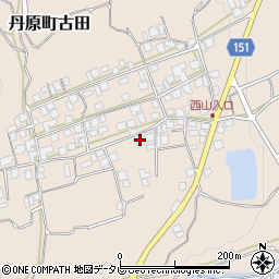愛媛県西条市丹原町古田甲-1363周辺の地図