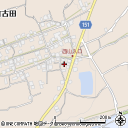 愛媛県西条市丹原町古田甲-821周辺の地図