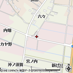 徳島県阿南市学原町下カヤ野周辺の地図