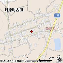 愛媛県西条市丹原町古田甲-1405周辺の地図