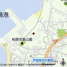 福岡県遠賀郡芦屋町柏原周辺の地図