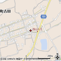 愛媛県西条市丹原町古田1374-1周辺の地図