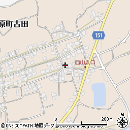 愛媛県西条市丹原町古田1376周辺の地図