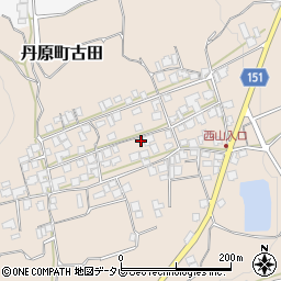 愛媛県西条市丹原町古田1405周辺の地図