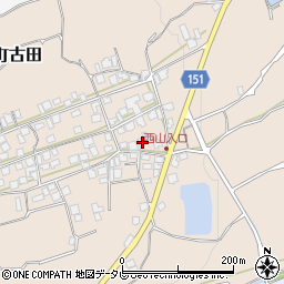 愛媛県西条市丹原町古田甲-1373周辺の地図