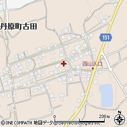愛媛県西条市丹原町古田甲-1407周辺の地図