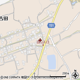 愛媛県西条市丹原町古田甲-1372周辺の地図
