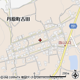 愛媛県西条市丹原町古田1427周辺の地図