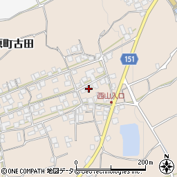 愛媛県西条市丹原町古田1412周辺の地図