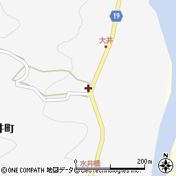 徳島県阿南市大井町中筋周辺の地図