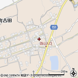 愛媛県西条市丹原町古田1413周辺の地図
