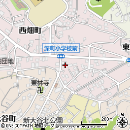 ファミリーマート若松西畑町店周辺の地図