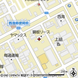 福岡県北九州市小倉北区西港町93周辺の地図