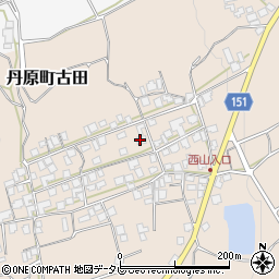 愛媛県西条市丹原町古田1425周辺の地図