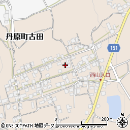 愛媛県西条市丹原町古田甲-1425周辺の地図