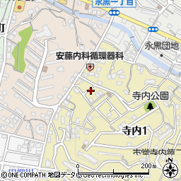 福岡県北九州市門司区寺内1丁目5周辺の地図
