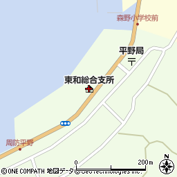 周防大島町東和総合支所周辺の地図