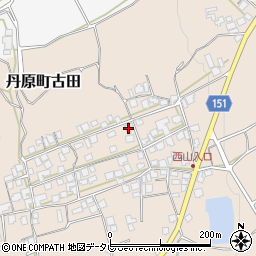 愛媛県西条市丹原町古田甲-1464周辺の地図