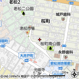 岡田石油周辺の地図