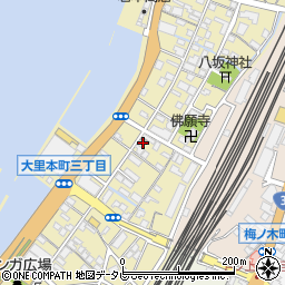 門司大里本町郵便局周辺の地図