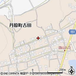 愛媛県西条市丹原町古田甲-1461周辺の地図