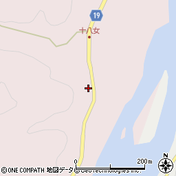 徳島県阿南市十八女町静114周辺の地図