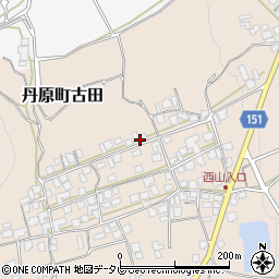 愛媛県西条市丹原町古田甲-1462周辺の地図