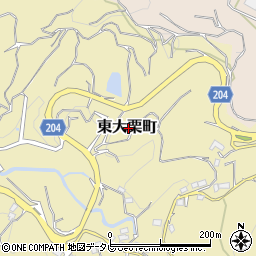 愛媛県松山市東大栗町周辺の地図