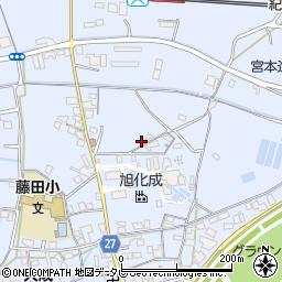 和歌山県御坊市藤田町藤井2013-1周辺の地図