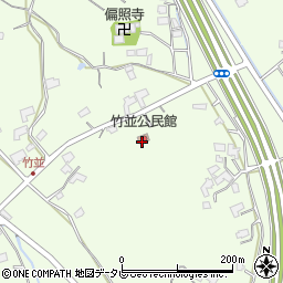竹並公民館周辺の地図