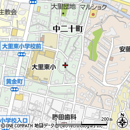 福岡県北九州市門司区中二十町10-7周辺の地図
