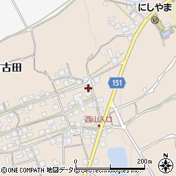 愛媛県西条市丹原町古田1416周辺の地図