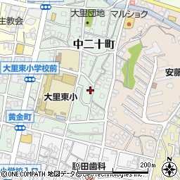 福岡県北九州市門司区中二十町10-6周辺の地図