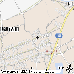 愛媛県西条市丹原町古田1476周辺の地図