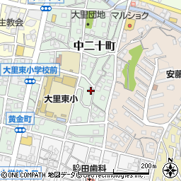 福岡県北九州市門司区中二十町10-4周辺の地図